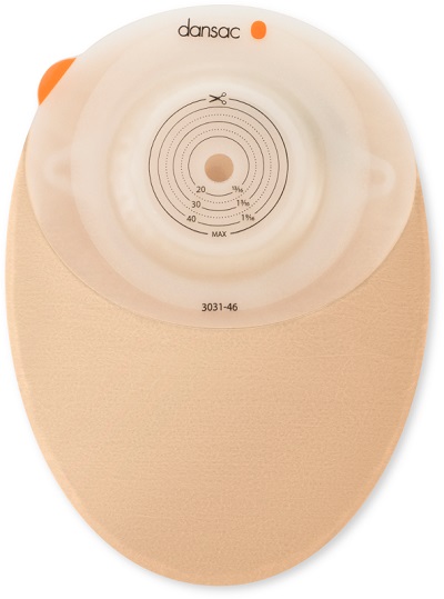 DANSAC NOVALIFE TRE 1 SACCA CHIUSA OPACA CONVEX MIDI PER COLOSTOMIA CON FINESTRA RITAGLIABILE 15-46 MM 430 ML 10 PEZZI - dottorbianchi.it