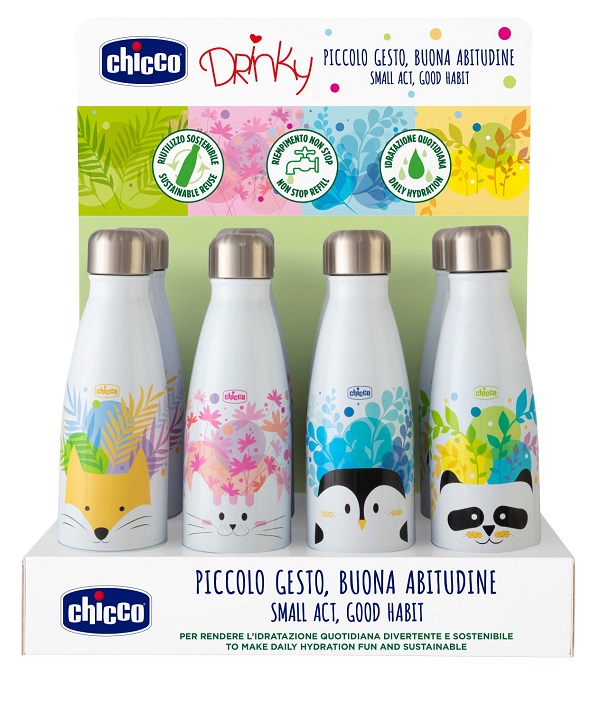 CHICCO BORRACCIA INOX 350 ML - dottorbianchi.it