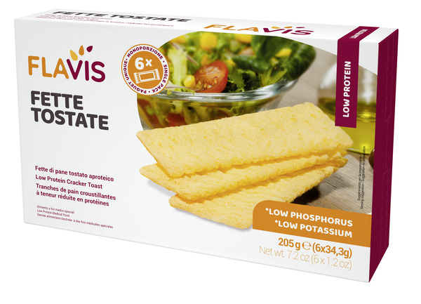 FLAVIS FETTE TOSTATE APROTEICHE 6 PORZIONI DA 34,3 G - dottorbianchi.it