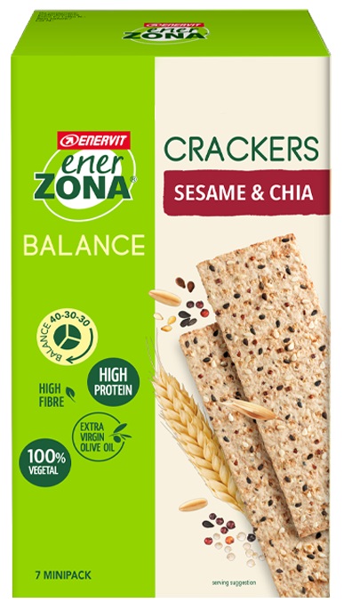 ENERZONA CRACKERS SESAME & CHIA 25 G  - dottorbianchi.it