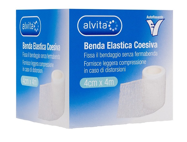 BENDA ELASTICA AUTOADESIVA ALVITA 4X4CM - dottorbianchi.it