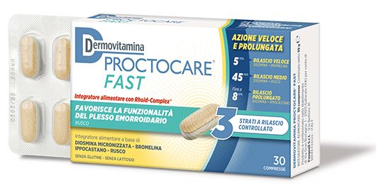 DERMOVITAMINA PROCTOCARE FAST 30 COMPRESSE - dottorbianchi.it