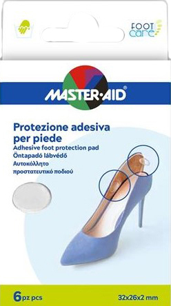 MASTER-AID FOOT CARE PROTEZIONE GEL ADESIVA 6 PEZZI - dottorbianchi.it