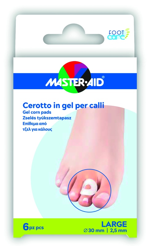 MASTER-AID FOOT CARE CEROTTO GEL CALLI TAGLIA L 6 PEZZI - dottorbianchi.it