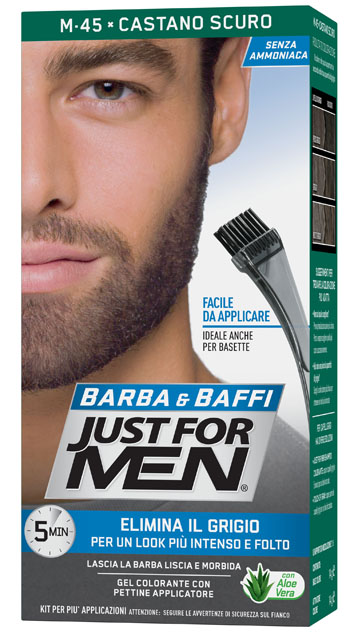 JUST FOR MEN BARBA & BAFFI M45 CASTANO SCURO 51 G - dottorbianchi.it