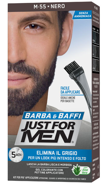 JUST FOR MEN BARBA & BAFFI M55 NERO 51 G - dottorbianchi.it