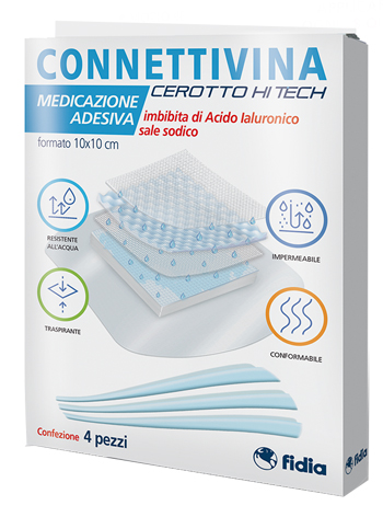 CEROTTO CONNETTIVINA HITECH 10 X 10 CM 4 PEZZI - dottorbianchi.it