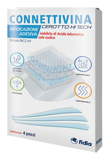 CEROTTO CONNETTIVINA HITECH 8 X 12 CM 4 PEZZI - dottorbianchi.it