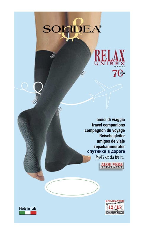 RELAX UNISEX 70 PUNTA APERTA ANTRACITE XXL - dottorbianchi.it