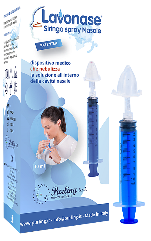 LAVONASE SIRINGA SPRAY NASALE NON STERILE 10 ML LUER-LOCK CON CAPPUCCIO + UGELLO NASALE CON RACCORDO LUER-LOCK + PERFORATORE CON VALVOLA NON RITORNO CON TAPPO - dottorbianchi.it