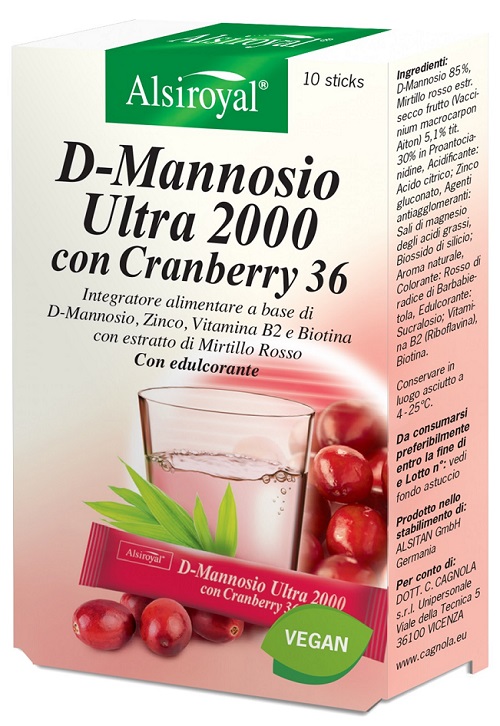 D MANNOSIO ULTRA 2000 CRANBERRY 10 STICK - dottorbianchi.it