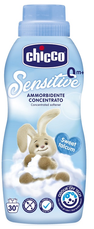 CHICCO SENSITIVE 0M+ AMMORBIDENTE CONCENTRATO SWEET TALCUM 750 ML - dottorbianchi.it
