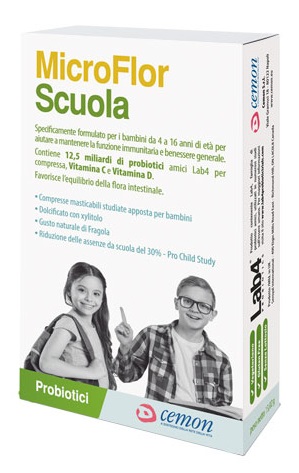 MICROFLOR SCUOLA 30 CAPSULE MASTICABILI - dottorbianchi.it