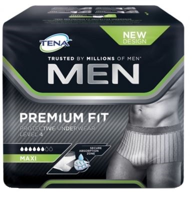 MUTANDINA ASSORBENTE MASCHILE TENA MEN PREMIUM FIT LIVELLO 4 S/M 10 PEZZI - dottorbianchi.it