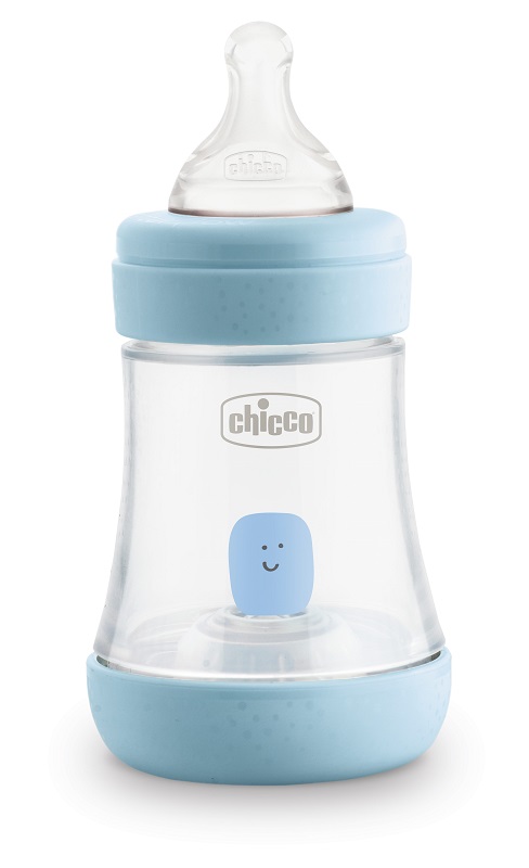 CHICCO BIBERON PERFECT 5 BOY 150 ML IN SILICONE 1 FORO - dottorbianchi.it