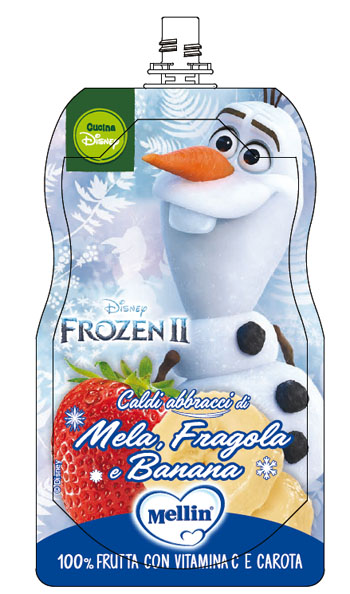 POUCH DISNEY FROZEN MELA FRAGOLA BANANA 110 G - dottorbianchi.it