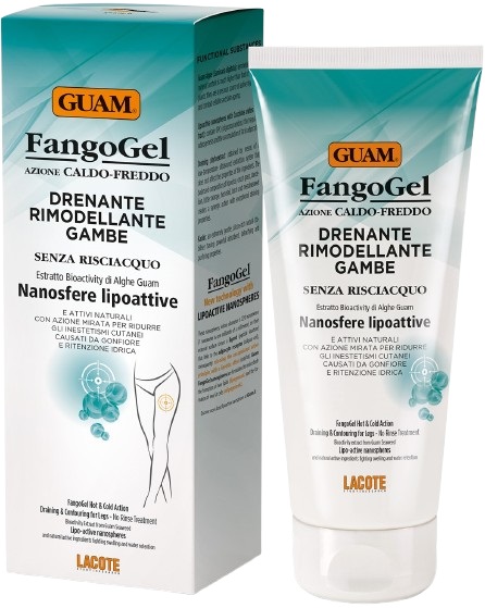 GUAM FANGOGEL DRENANTE RIMODELLANTE GAMBE 200 ML - dottorbianchi.it