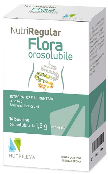 NUTRIREGULAR FLORA 14 BUSTINE OROSOLUBILI - dottorbianchi.it