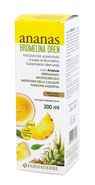 ANANAS BROMELINA DREN 200 ML - dottorbianchi.it