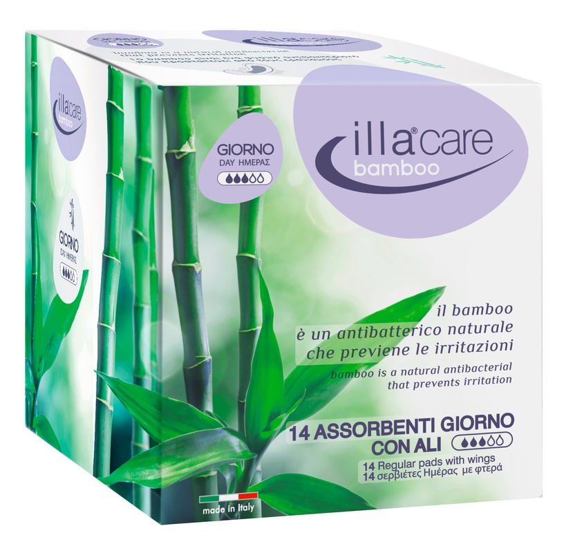 ILLA CARE BAMBOO ASSORBENTE GIORNO 14 PEZZI - dottorbianchi.it