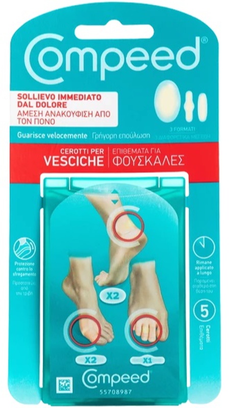 COMPEED CEROTTI PER VESCICHE MISTO 5 PEZZI - dottorbianchi.it