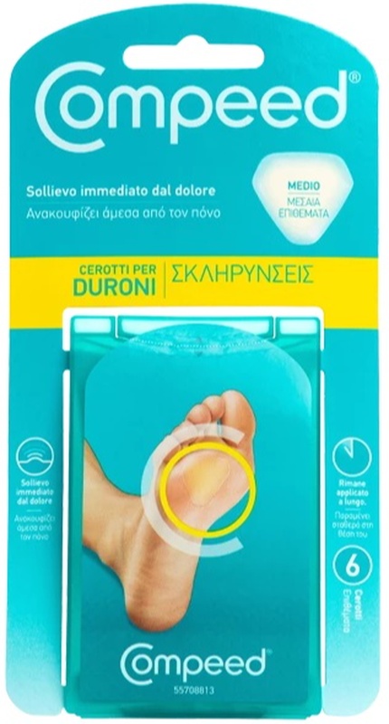 COMPEED CEROTTI PER DURONI MEDIO 6 PEZZI - dottorbianchi.it