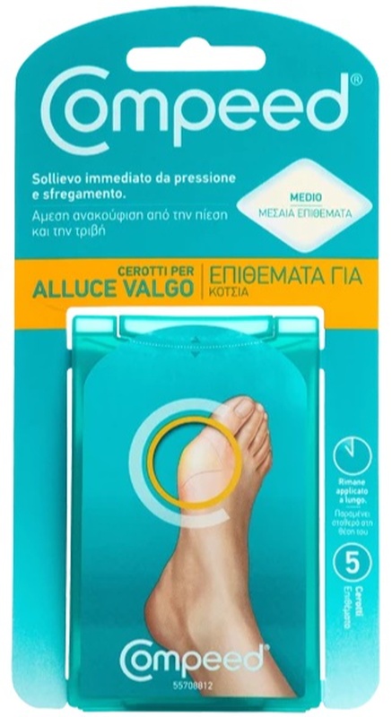 COMPEED CEROTTI PER ALLUCE VALGO 5 PEZZI - dottorbianchi.it