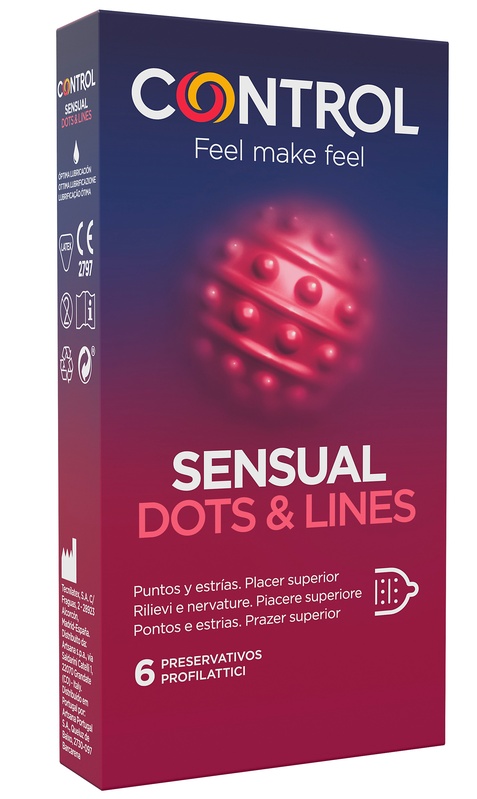 CONTROL SENSUAL DOTS&LINES 6 PEZZI - dottorbianchi.it