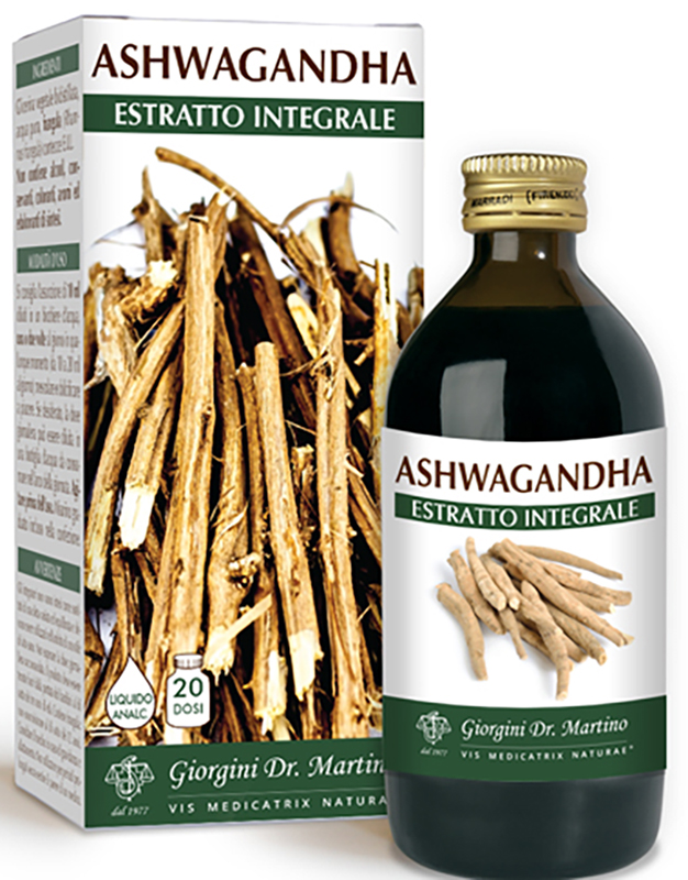 ASHWAGANDHA ESTRATTO INTEGRALE LIQUIDO ANALCOLICO 200 ML - dottorbianchi.it