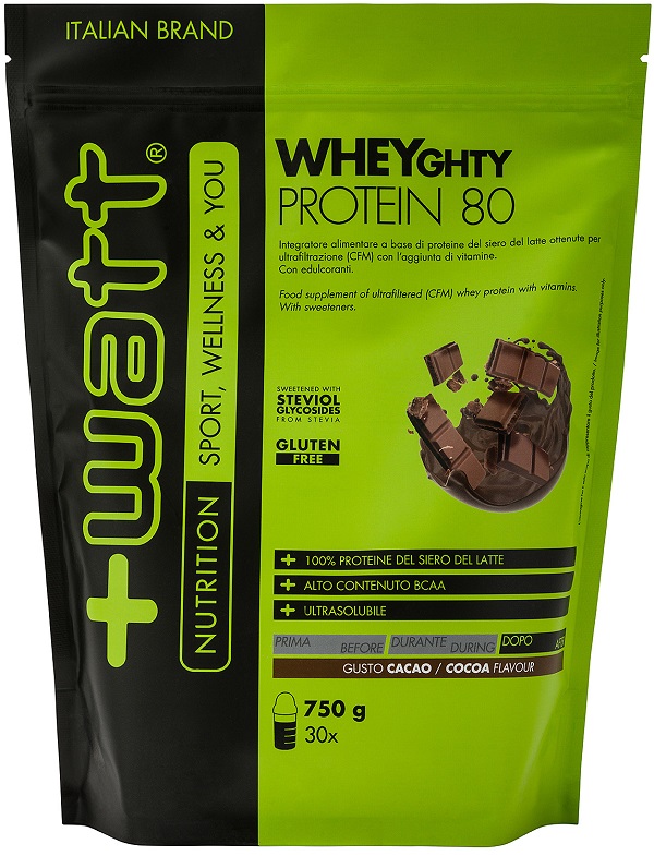 WHEYGHTY PROTEIN 80 CACAO DOYPACK 750 G - dottorbianchi.it