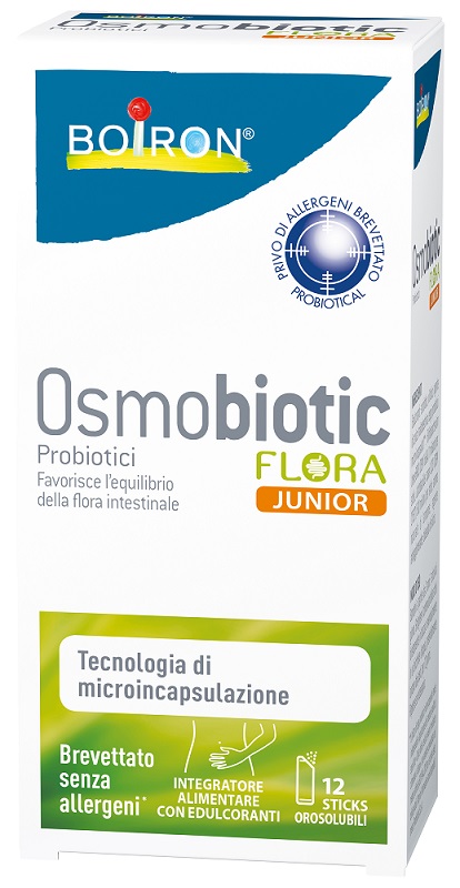 OSMOBIOTIC FLORA JUNIOR 12 STICKS OROSOLUBILI - dottorbianchi.it