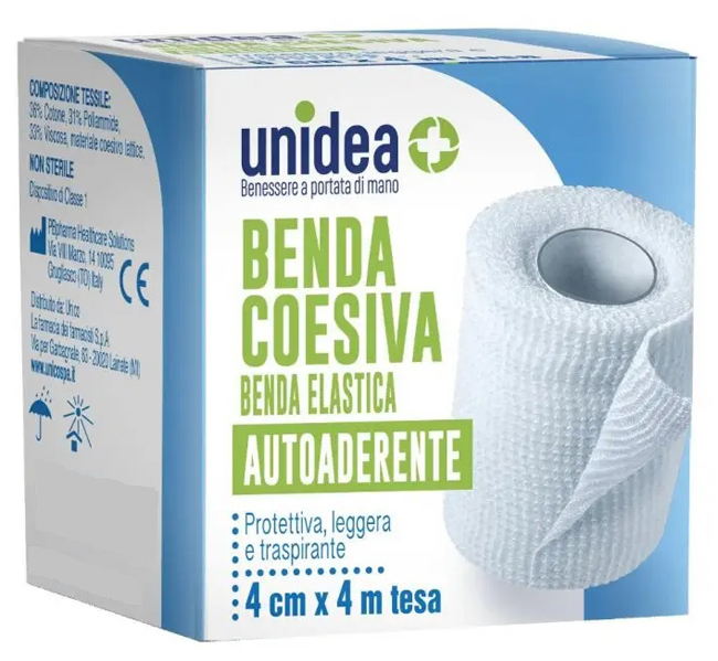 BENDA COESIVA UNIDEA CM 4X4 M 1 PEZZO - dottorbianchi.it