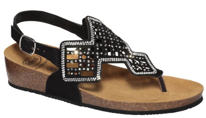CAMILLA SANDAL NERO 36 - dottorbianchi.it