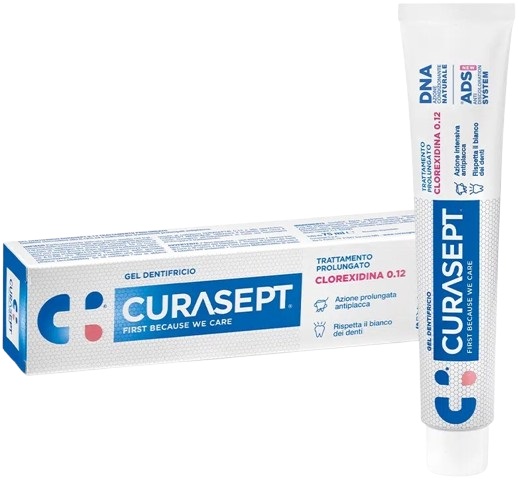 CURASEPT DENTIFRICIO 0,12 75 ML ADS+DNA - dottorbianchi.it