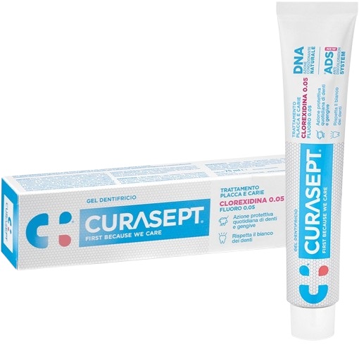 CURASEPT DENTIFRICIO 0,05 75 ML ADS+DNA - dottorbianchi.it