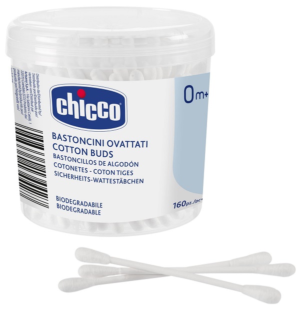 CHICCO BASTONCINI COTONATI 160 PEZZI - dottorbianchi.it