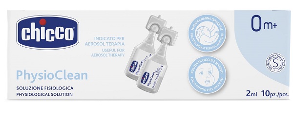 CHICCO SOLUZIONE PHYSIOCLEAN 2 ML 10 PEZZI - dottorbianchi.it