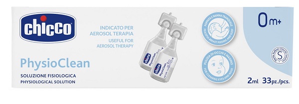 CHICCO SOLUZIONE PHYSIOCLEAN 2 ML 33 PEZZI - dottorbianchi.it