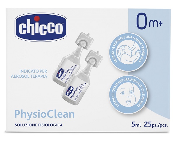 CHICCO SOLUZIONE PHYSIOCLEAN 5 ML 25 PEZZI - dottorbianchi.it