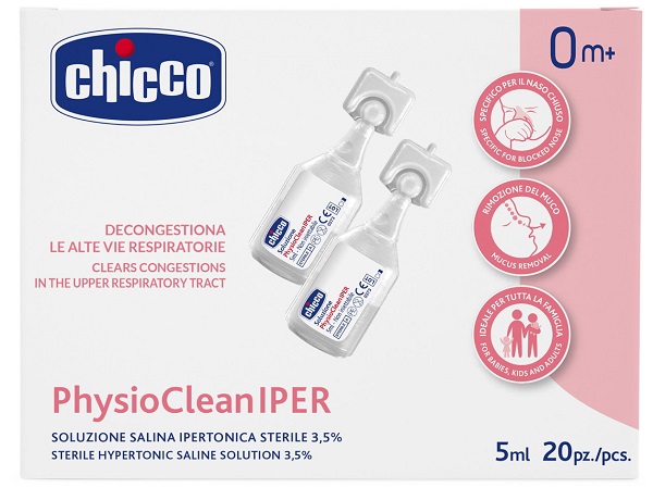 CHICCO SOLUZIONE HYPERTONIC 5 ML 20 PEZZI - dottorbianchi.it