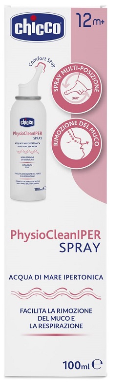 CHICCO PHYSIOCLEAN SOLUZIONE IPERTONICA SPRAY 100 ML - dottorbianchi.it