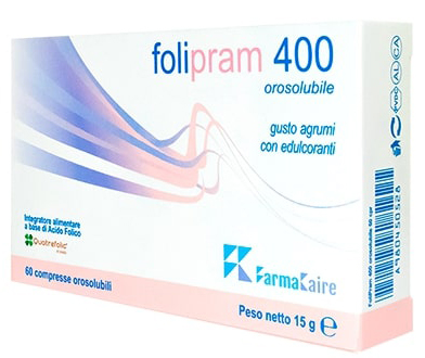 FOLIPRAM 400 60 COMPRESSE OROSOLUBILI GUSTO AGRUMI - dottorbianchi.it