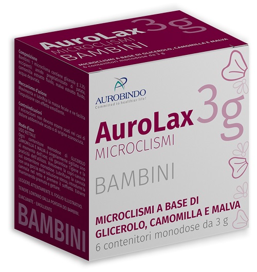 MICROCLISMI PER BAMBINI AUROLAX 6 CONTENITORI 3 G - dottorbianchi.it