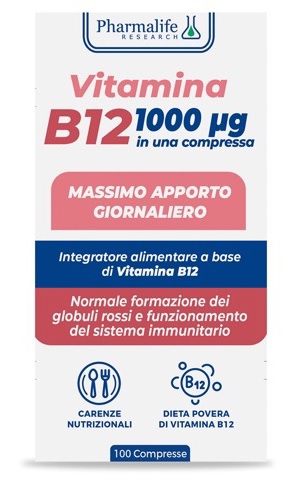 VITAMINA B12 100 COMPRESSE VITACURVEG - dottorbianchi.it