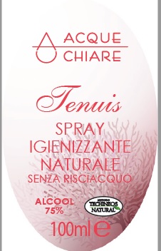 TENUIS SPRAY IGIENIZZANTE NATURALE 100 ML - dottorbianchi.it