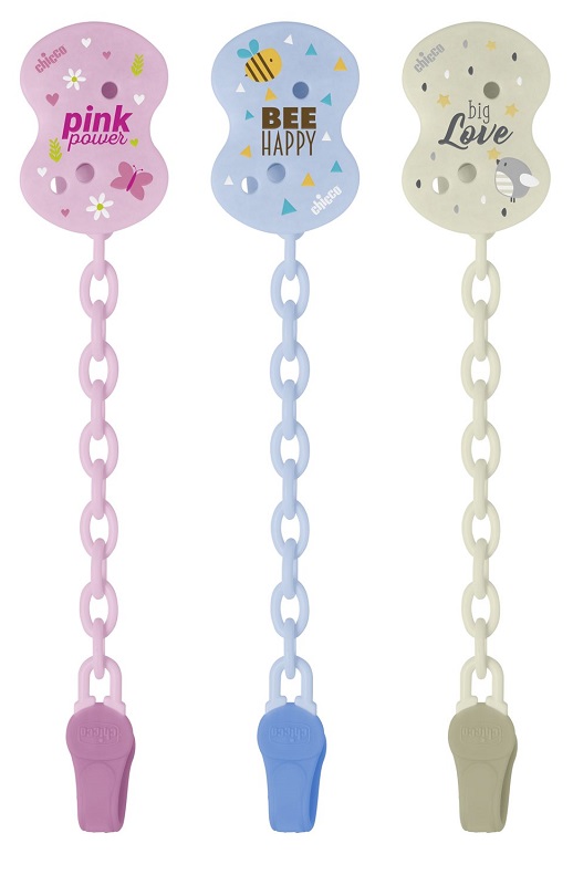 CHICCO CLIP CON CATENELLA MIXED COLORS NEW 2020 - dottorbianchi.it