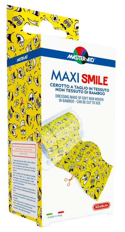 CEROTTO A TAGLIO MASTER-AID MAXI SMILE TNT 50 X 8 CM - dottorbianchi.it