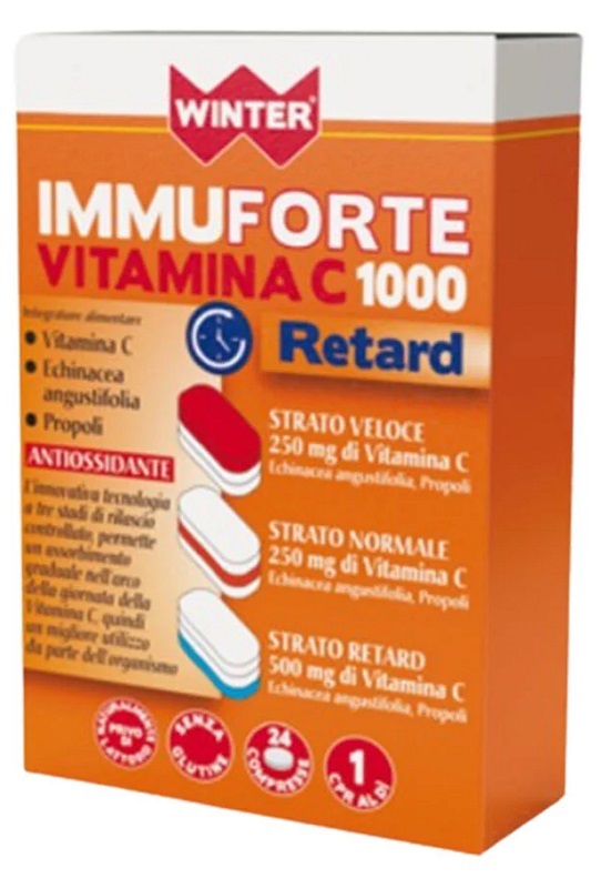 WINTER IMMUNOFORTE VITAMINCA C 1000 RETARD 24 COMPRESSE - dottorbianchi.it