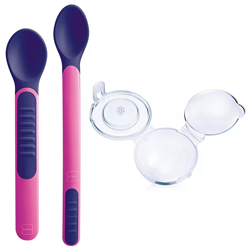 MAM HEAT SENSITIVE SPOONS&COVER FEMMINA - dottorbianchi.it