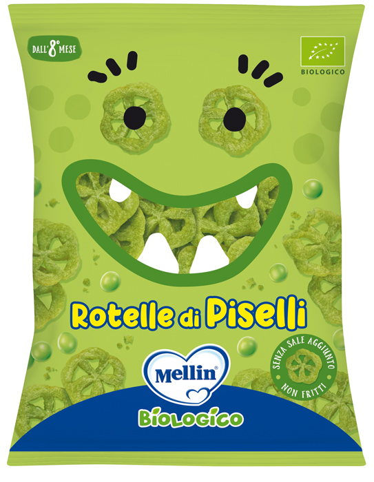 MELLIN SNACK BIO ROTELLE PISELLI 20 G - dottorbianchi.it